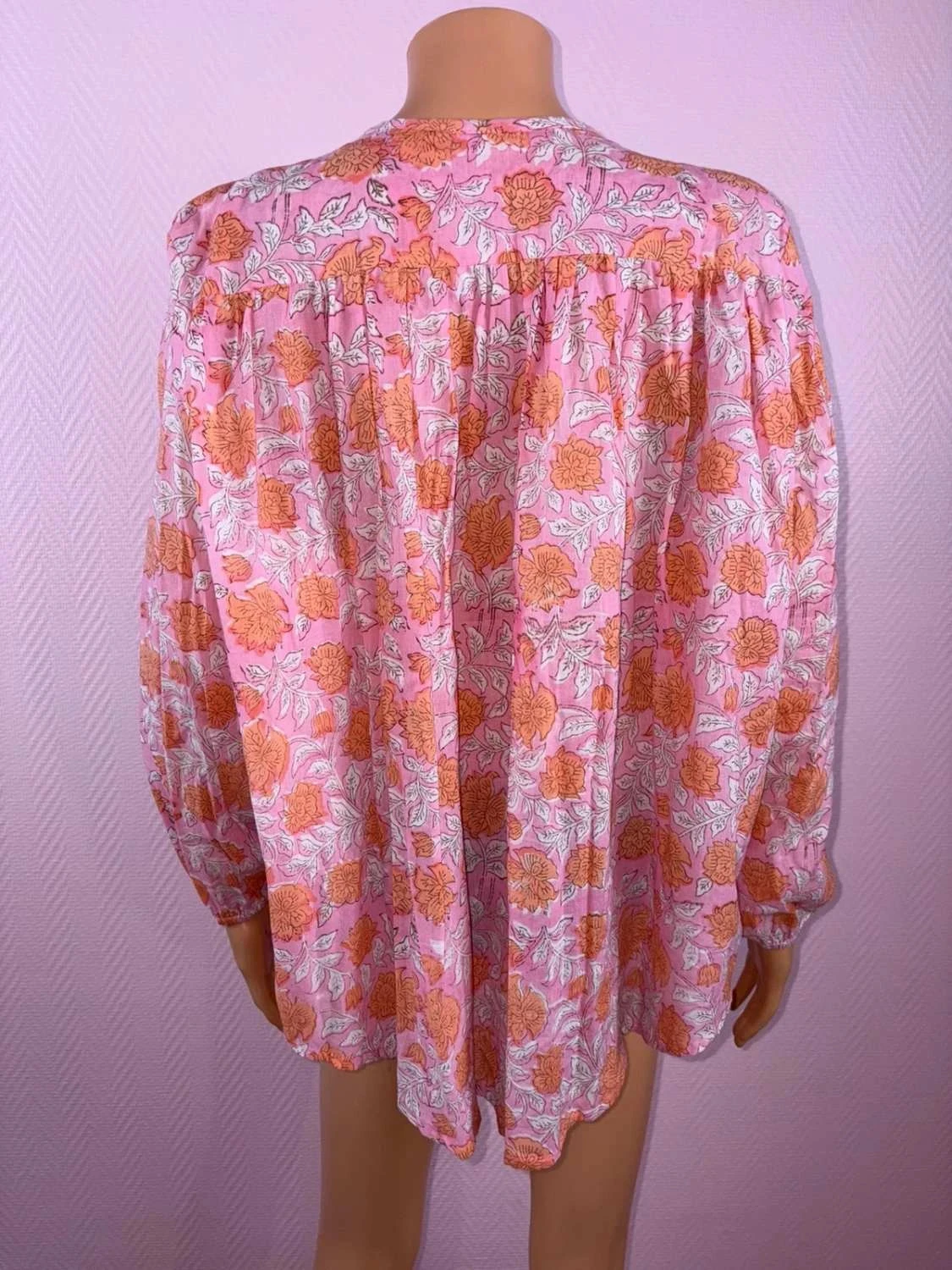 Blusa estilo chemise Nina farre talla l – photo 4